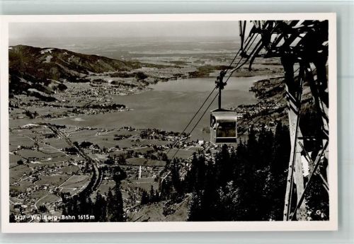 Rottach-Egern Wallberg-Bahn Blick auf Bad Wiessee Tegernsee