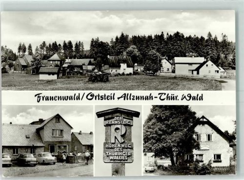 Frauenwald Der Rennsteig Höhenweg des Thüringer Waldes