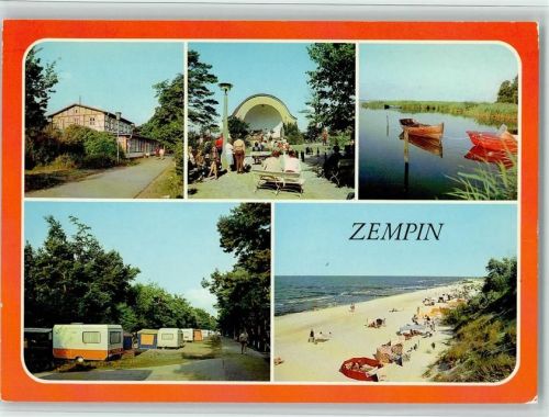 Zempin Campingplatz Strand Kurplatz Konzertpavillion