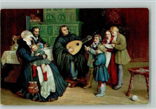 29135 - Spangenberg - "Luther im Kreise seiner Familie" AK