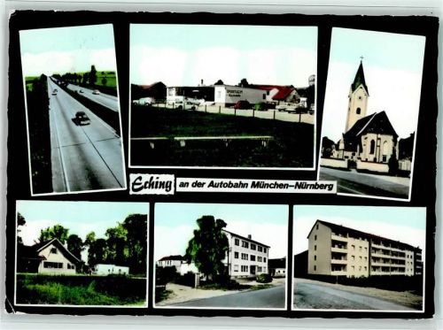 Eching Autobahn Kirche Sportheim Ortsansichten