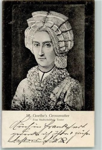 1899 Grossmutter Frau Stadtschultheis Textor AK