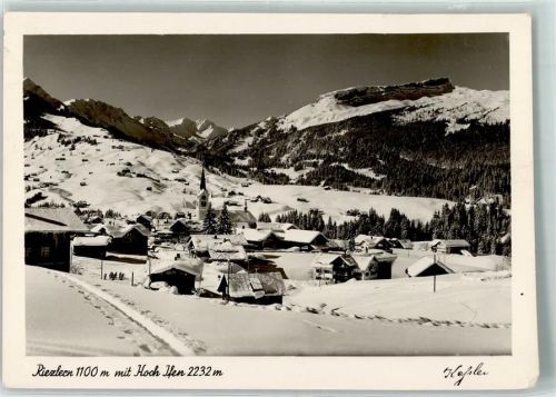 Riezlern Hoch Ifen Winter Schneespuren Tanne Eiszapfen