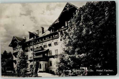 Reichenau Hotel Fischer Stempel WK II