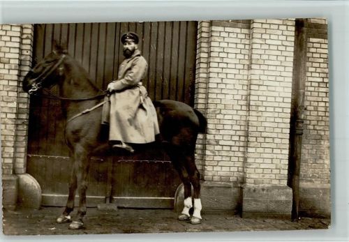 1915 WK I Soldat auf einem Pferd AK