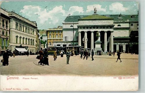 Genova Piazza Frrari Straßenbahn