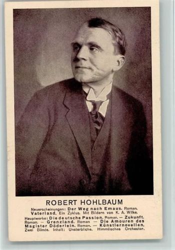 Robert Hohlbaum - Schriftsteller - Werbung für seine Werke