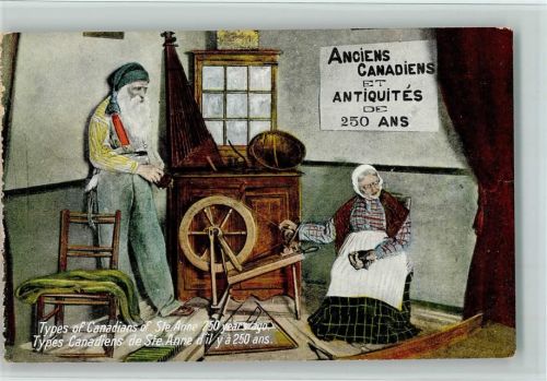 Historisches Musikinstrument - Typen aus Kanada of Ste.Anne 250 year ago - AK
