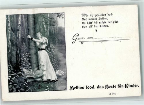 B 544 Mellins food, das Beste für Kinder 1900 , gute Erhaltung AK