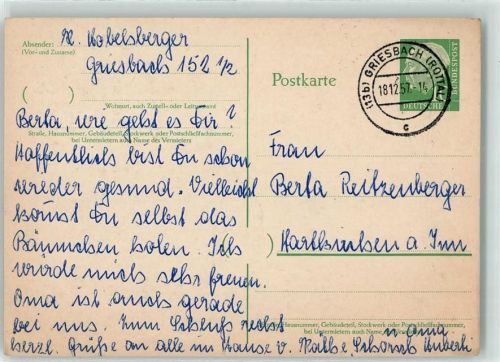 Griesbach Ganzsache