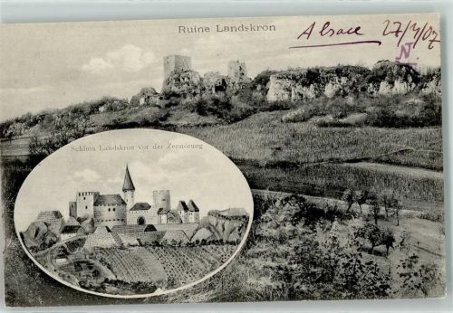 Leymen 1907 Ruine Landskron