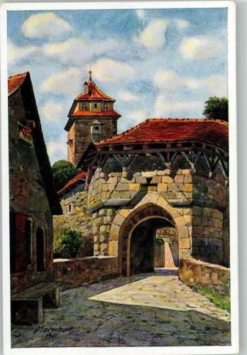 Rothenburg 1920 Bodenseeverlag 909 , Spitaltor, sehr gute Erhaltung AK