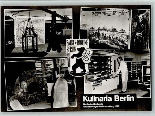 Wilmersdorf 1972 Kulinaria Berlin Deutsche Gastwirts- und Nahrungsmittelausstellung Bäckerinnung