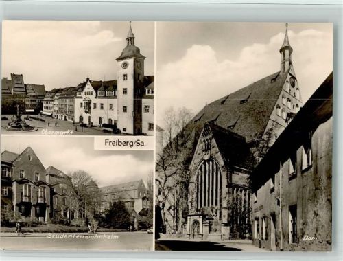 Freiberg Der Dom Studentenwohnheim Obermarkt