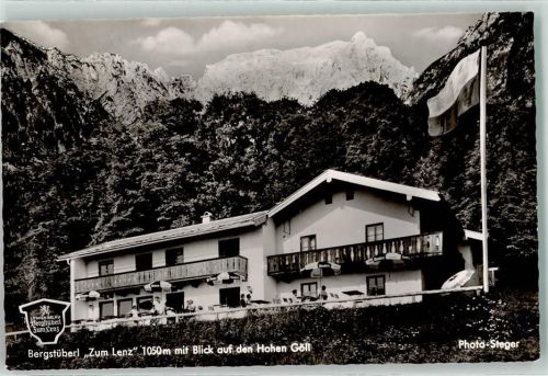 Berchtesgaden Gasthaus zum Lenz Fahne Hohen Göll
