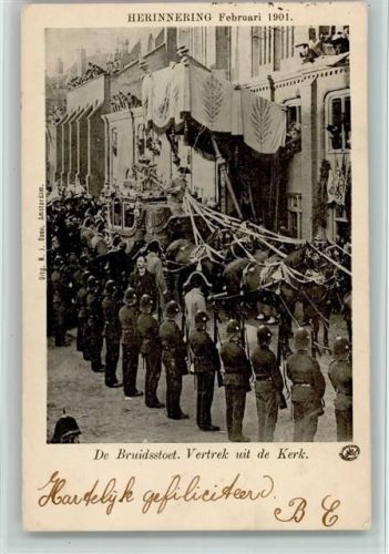 De Bruidsstoet - Vertrek uit de Kerk - Hochzeit 1901