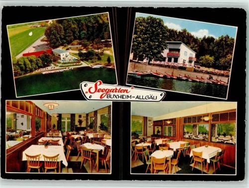 Buxheim Seegarten mit Schwalbenhalle Restaurant Café Innenaufnahmen