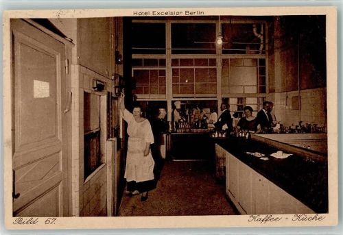 Kreuzberg Hotel Excelsior Kaffee-Küche Bahnpost Berlin-Saalfeld Zg. 50