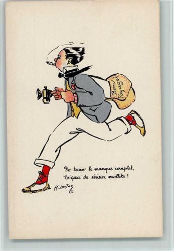 sign Loutan - Humor Karikatur - Guggenheim Nr. 15647 AK Gute Erhaltung