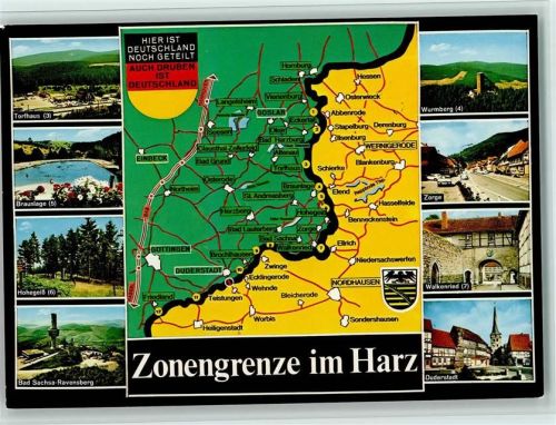 1982 Zonengrenze im Harz, versch. Städte AK Gute Erhaltung