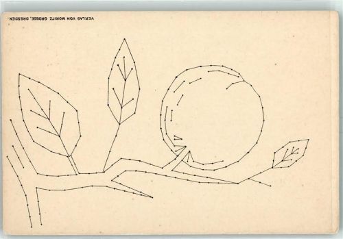 Verlag von Moritz Grosse / Dresden - Stickkarte