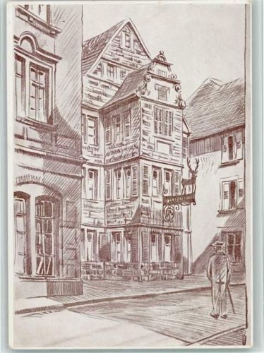 Zweibrücken Gasthaus Zum Hirsch Künstlerkarte