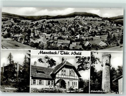 Manebach Kickelhahnturm Mönchhof Schöffenhaus
