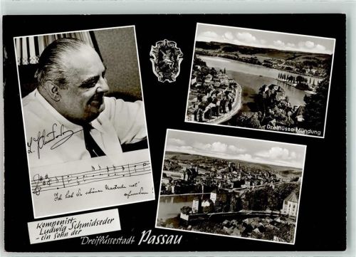 W8390 Passau Ludwig Schmidseder Dreiflüsse-Mündung Komponist
