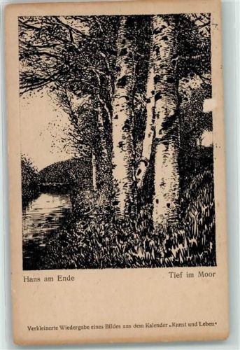 1926 sign. Hans am Ende - Tief im Moor
