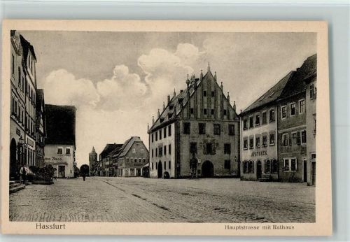 Haßfurt Hauptstraße Rathaus Apotheke