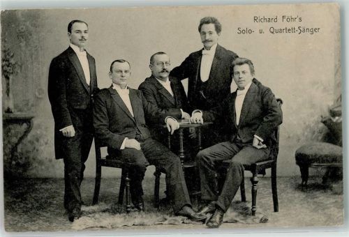 Richard Föhrs Solo- und Quartett Sänger AK