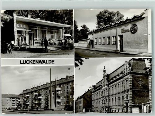 Luckenwalde Cafe im Stadtpark Kreiskulturhaus Leninplatz Postamt