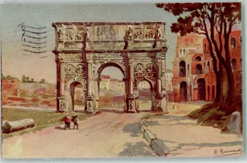 Roma 1924 Arco di Costantino sign. R. Remmondi