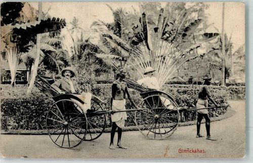 Colombo Volkstypen mit Rikscha Ort lt. Stempel