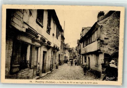 Pontivy la Rue du Fil et ses logis