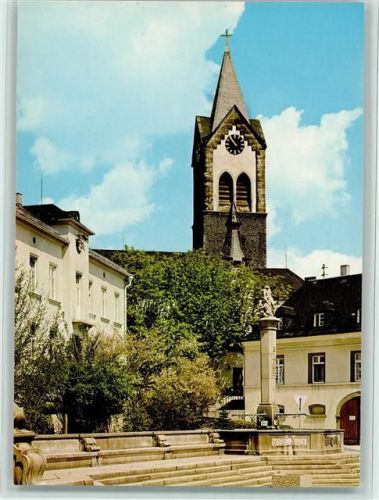 Helmbrechts Dorfbrunnen u. Kirche