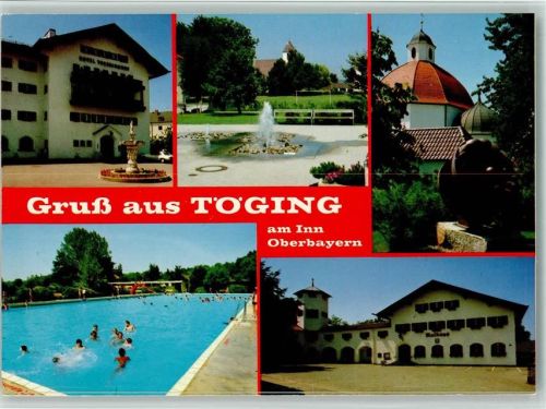 Töging Freibad Rathaus Kirche