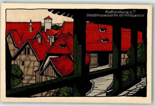 Rothenburg Stadtmauer am Klingentor