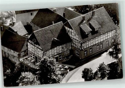 Polle Fliegeraufnahme Hotel Pension zur Burg