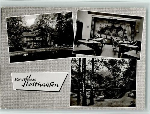 Holthausen Schwefelbad Ortsansichten Innenaufnahme 3-Bildaufnahme