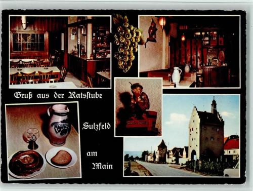 Sulzfeld Metzgerei Gaststätte Zur Ratstube Innenaufnahmen Vesper Mehrfachaufnahme