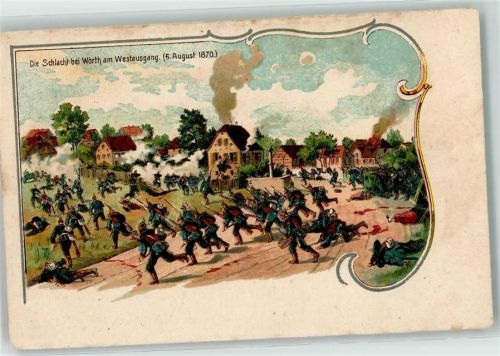 Woerth Deutsch-Französischer Krieg 6. august 1870 Westausgang