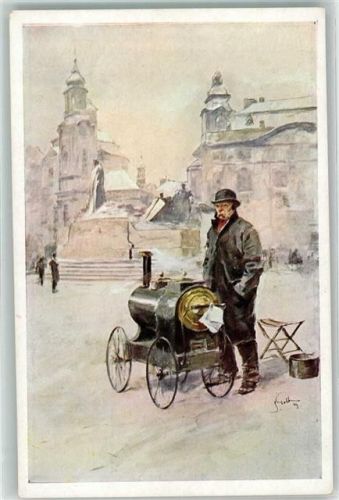 1929 Vanocni Prani Vseho Dobra - Volkstypen Beruf Suppenkanone