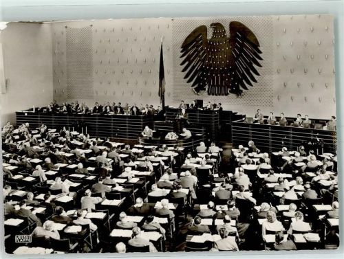 Plenarsaal des Bundestages Kessel Karte K 4/1097 AK