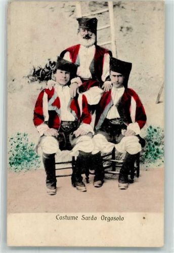09100 Cagliari 1910 - Costume Sardo Orgosolo Tracht