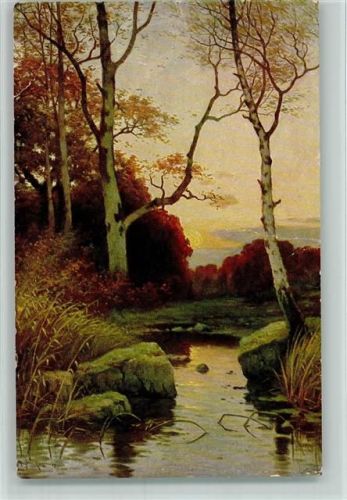 Nr. 1221 - Landschaft mit See AK