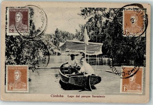 Cordoba 1913 Lago del parque Sarmiento