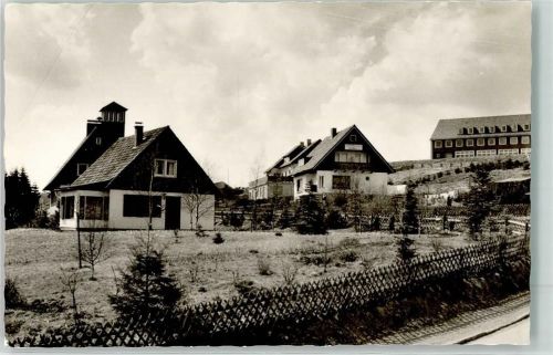 38707 W3396 Schulenberg im Oberharz Foto AK Pension Cafe Ella Redmann