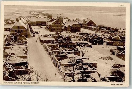 Gerdauen 1916 Foto Kühlwindt Feldpost WK I Winter