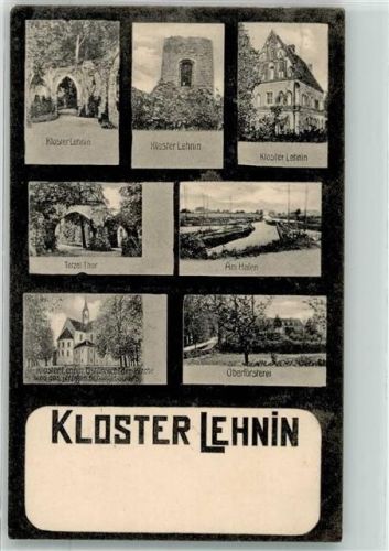 Lehnin Kloster Lehnin Tetzel-Tor Hafen Oberförsterei Bahnpost